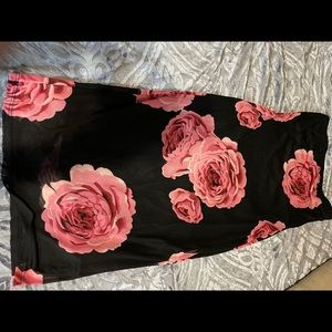 Flower tight fit dress